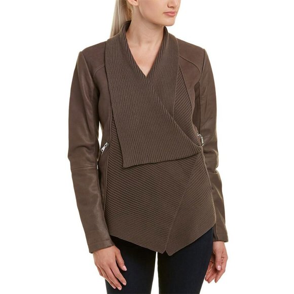 BNWT Tahari Genuine Leather Jacket - Picture 1 of 2
